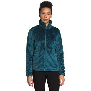 The North Face Teal Blue Osito Long Sleeve Fleece Zip Up Soft Jacket Z3